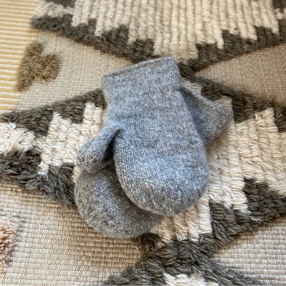 Hand Crafted Accessories - Handmade Wool + Mohair Felted Mittens